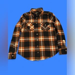 Vintage Y2K Brown & burnt orange Pendleton flannel shirt.